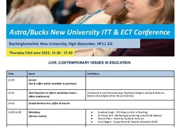 Astra & Bucks New Uni conference 21 June