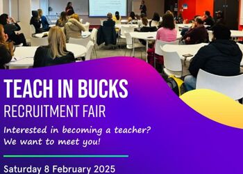 Sign up for the Teach in Bucks Recruitment Fair on 8 February